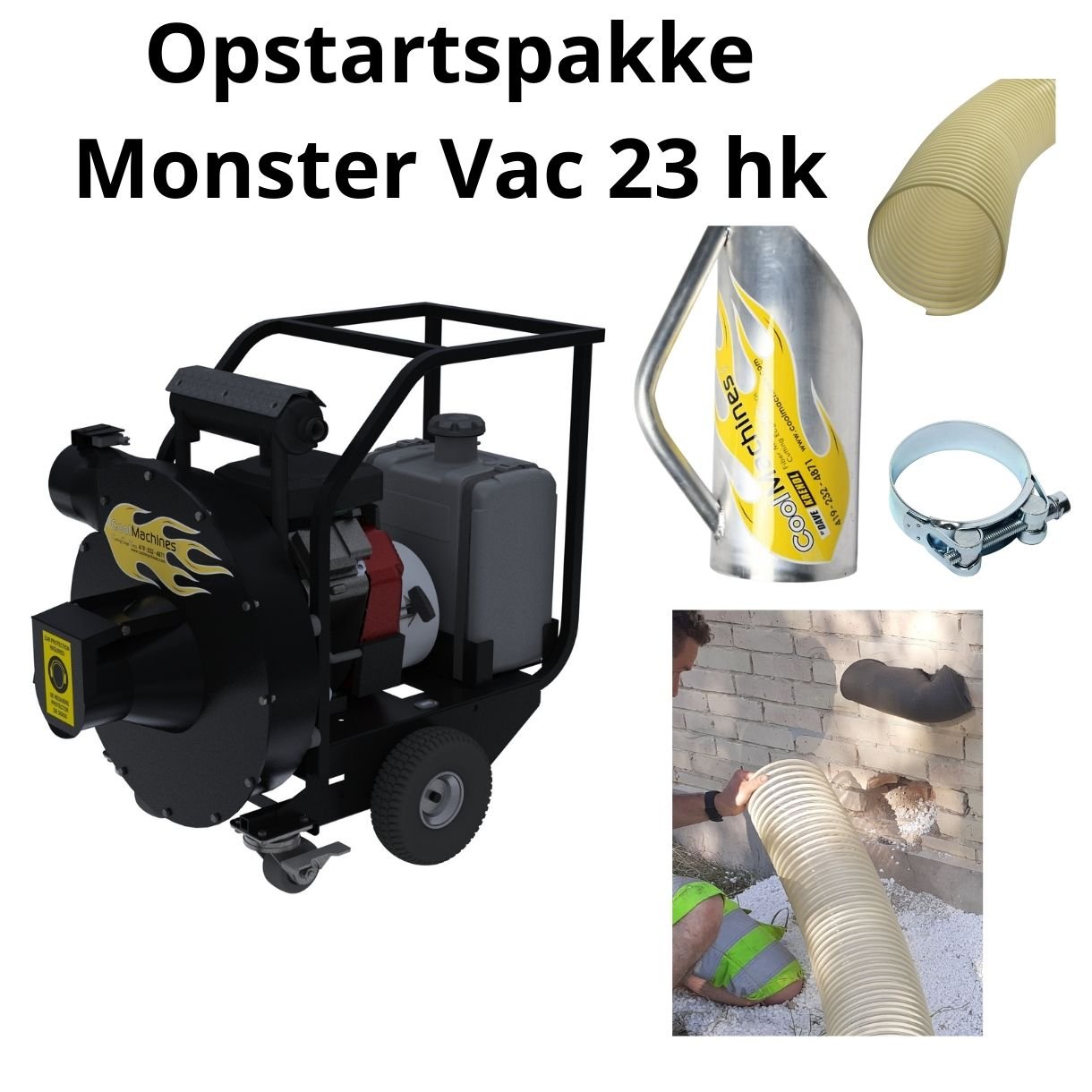 Opstartspakke Monster Vac 23 hk